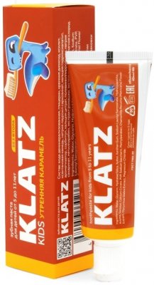 Купить klatz (клатц) зубная паста для детей 5-11лет карамель без фтора, 40мл в Городце