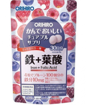 Купить orihiro (орихиро) железо с витаминами, таблетки 120шт бад в Городце