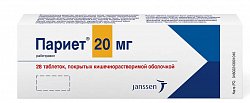 Купить париет, таблетки, покрытые кишечнорастворимой оболочкой 20мг, 28 шт в Городце
