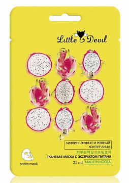 Литтл Девил (Little Devil) маска для лица омоложивающая Питайя,1 шт