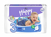 Bella Baby Happy (Белла) подгузники 3 Миди 5-9кг 13 шт