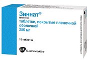 Купить зиннат, таблетки, покрытые пленочной оболочкой 250мг, 10 шт в Городце