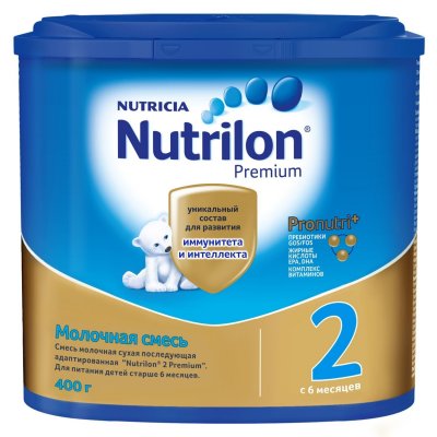 Купить nutrilon premium 2 (нутрилон) сухая смесь детская с 6 месяцев, 400г в Городце