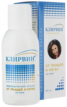 Клирвин, Аюрведический лосьон против прыщей, 100мл