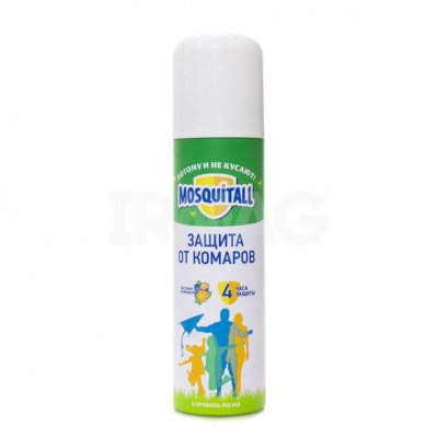 Купить mosquitall (москитолл) защита для взрослых аэрозоль от комаров 150 мл в Городце