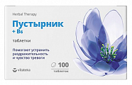 Купить пустырник+витамин в6 витатека, таблетки массой 120мг 100шт бад в Городце
