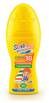 Купить sun marina (сан марина) кидс, крем солнцезащитный для детей, 150мл spf30 в Городце