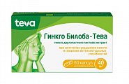 Купить гинкго билоба-тева, капсулы 40 мг, 60 шт в Городце