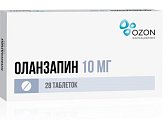 Купить оланзапин, таблетки, покрытые пленочной оболочкой 10мг, 28 шт в Городце