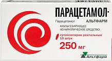 Купить парацетамол-альтфарм, суппозитории ректальные 250мг, 10 шт в Городце