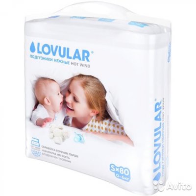 Купить lovular (ловулар) подгузники для детей hot winds s 0-6кг 80 шт в Городце
