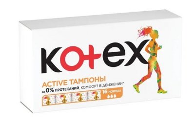 Купить kotex active (котекс) тампоны нормал 16шт в Городце