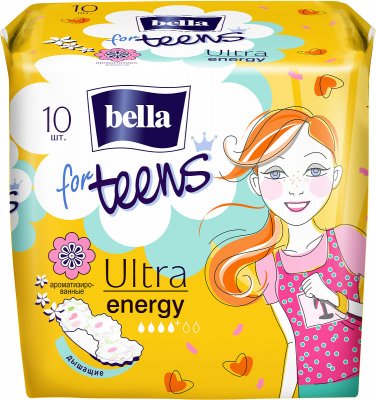 Купить bella (белла) прокладки for teens ultra energy супертонкие део 10 шт в Городце