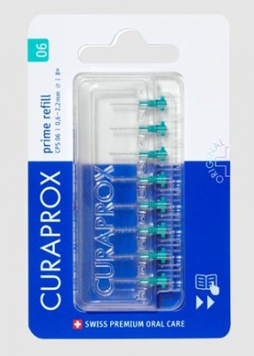Купить curaprox (курапрокс) набор ершиков межзубных prime refill, cps06 8шт в Городце