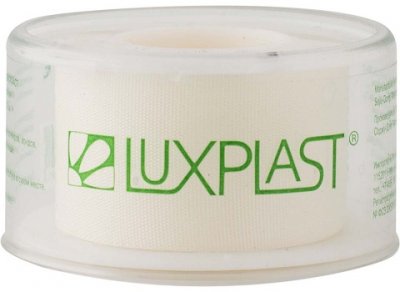 Купить luxplast (люкспласт) пластырь фиксирующий шелковый основе 2,5см х 5м в Городце