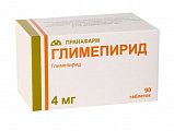 Купить глимепирид, таблетки 4мг, 90 шт в Городце