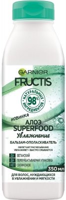Купить garnier fructis (гарньер фруктис) бальзам-ополаскиватель увлажнение суперфуд алоэ 350мл в Городце