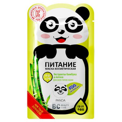 Купить биси бьюти кэйр (bc beauty care) маска тканевая для лица питательная панда 25мл в Городце