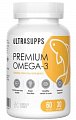 Купить ultrasupps (ультрасаппс) омега-3 премиум, капсулы 1405мг 60 шт. бад в Городце
