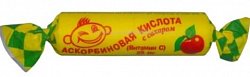 Купить аскорбиновая кислота с сахаром, таблетки со вкусом яблока, 10 шт бад в Городце