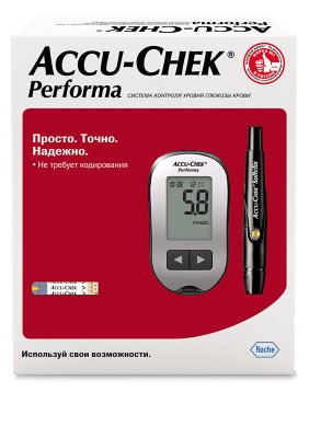 Купить глюкометр accu-chek performa (акку-чек), комплект в Городце