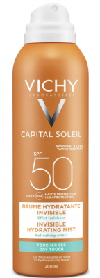Купить vichy capital soleil (виши) спрей-вуаль для тела увлажняющий 200мл spf50 в Городце