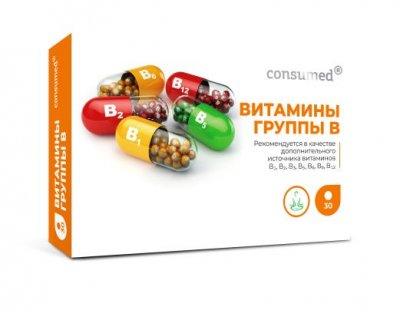Купить комплекс для нервной системы (витамины группы в) консумед (consumed), таблетки 30 шт бад в Городце