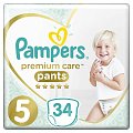 Купить pampers premium care (памперс) подгузники-трусы 5 юниор 12-17кг, 34шт в Городце