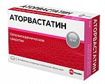 Купить аторвастатин, таблетки, покрытые пленочной оболочкой 10мг, 30 шт в Городце