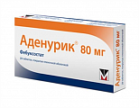Купить аденурик, таблетки, покрытые пленочной оболочкой 80мг, 28шт в Городце