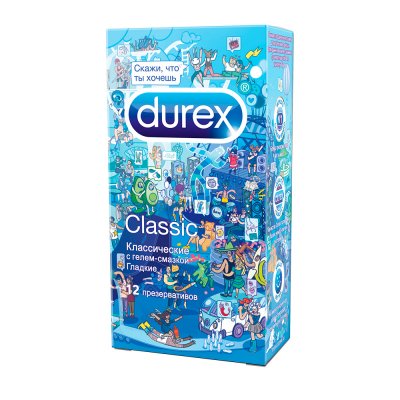 Купить durex (дюрекс) презервативы classic, 12 шт doodle в Городце