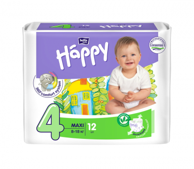 Купить bella baby happy (белла) подгузники 4 макси 8-18кг 12 шт в Городце
