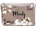 Купить monty (монти) ultra soft overnight прокладки ночные, 6 шт в Городце