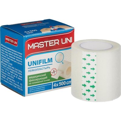 Купить пластырь master uni (мастер-юни) медицинский фиксирующий полимерная основа 4см х5м в Городце