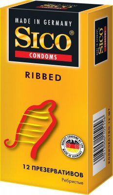 Купить sico (сико) презервативы ribbed ребристые 12шт в Городце