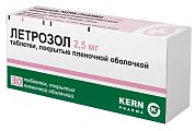 Купить летрозол, таблетки, покрытые пленочной оболочкой 2,5мг, 30 шт в Городце