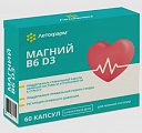Купить магний в6 д3 летофарм, капсулы массой 600мг 30шт. + капсулы массой 370мг 30 шт. бад в Городце