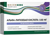 Купить green side (грин сайд) альфа-липоевая кислота 100мг, капсулы массой 300мг, 30шт бад в Городце