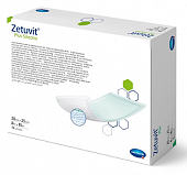 Купить silicone plus zetuvit (цетувит) повязка суперабсорбирующая с контактным слоем из силикона 20см х25см, 10шт в Городце