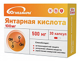 Купить янтарная кислота 100мг югмедфарм, капсулы 30шт бад в Городце