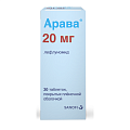 Купить арава, таблетки, покрытые пленочной оболочкой 20мг, 30 шт в Городце