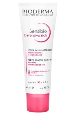 Купить bioderma sensibio defensive (биодерма сенсибио) крем для чувствительной кожи лица насыщенный 40мл в Городце