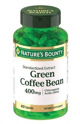 Купить nature's bounty (нэйчес баунти) зеленые кофейные зерна 400мг, капсулы 525мг 60 шт бад в Городце
