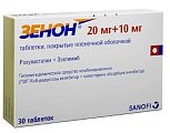 Купить зенон, таблетки, покрытые пленочной оболочкой, 20мг+10мг, 30 шт  в Городце