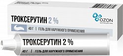 Купить троксерутин, гель для наружного применения 2%, 40г в Городце