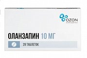 Купить оланзапин, таблетки диспергируемые в полости рта 10 мг, 28 шт в Городце