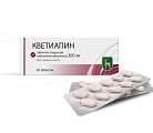 Купить кветиапин, таблетки, покрытые пленочной оболочкой 300мг, 60шт в Городце