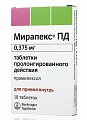 Купить мирапекс пд, таблетки пролонгированного действия 0,375мг, 10 шт в Городце