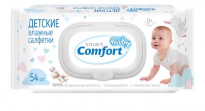 Купить смарт беби комфорт (smart baby comfort) салфетки влажные для детей, 54 шт в Городце