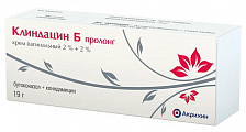 Купить клиндацин б пролонг, крем вагинальный 2%+2%, туба 19г+аппликатор 3шт в Городце